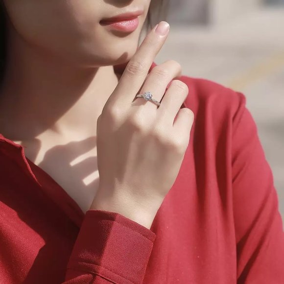 Certified 1ct. t.w. Diamond Brilliant Cut Engagement Ring - Picture 6 of 16